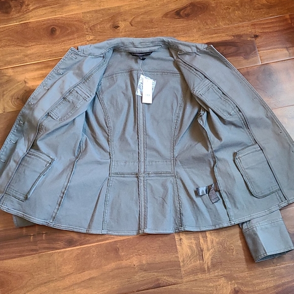 WHBM wintergreen Military Jacket - Picture 2 of 10